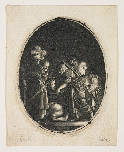 Salome met het hoofd van Johannes de Doper door Hendrik Goudt